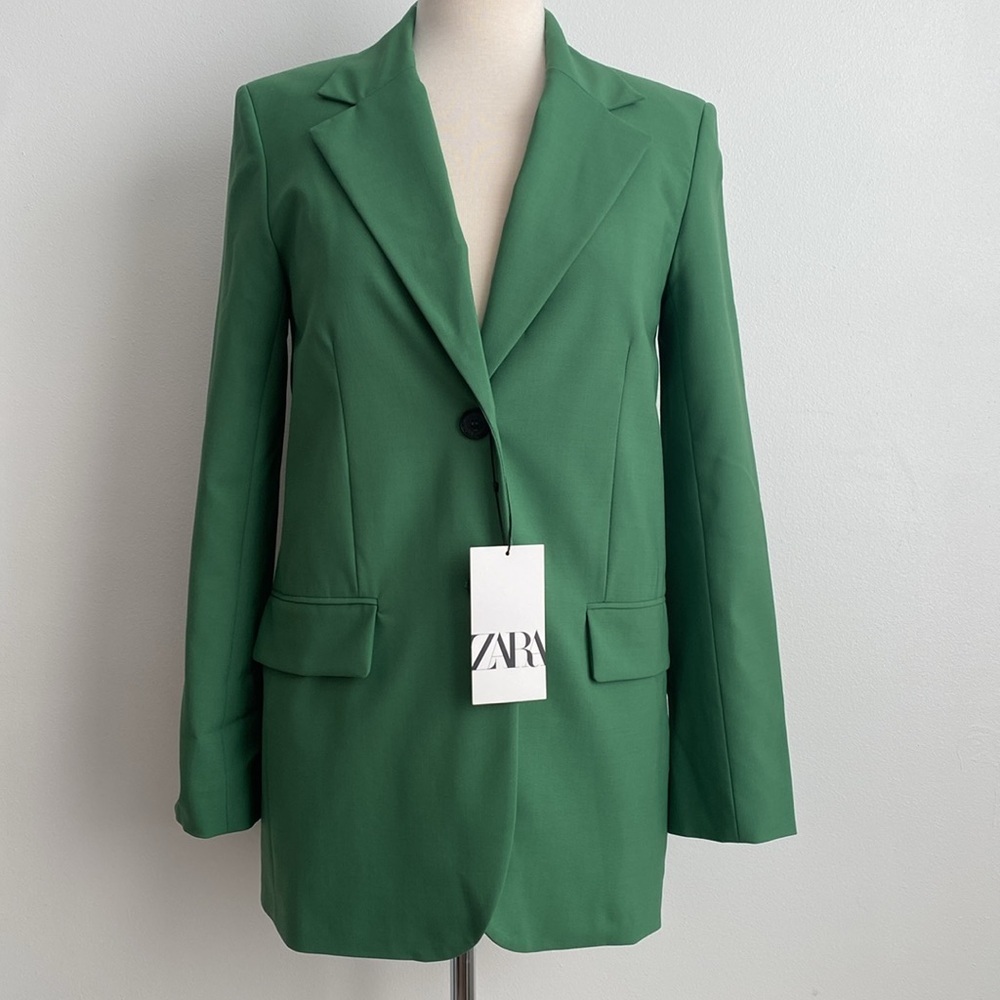 Zara Green Blazer Size XS
